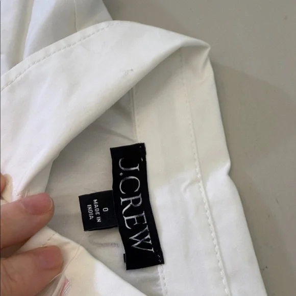 J. Crew Fitted-waist shirtdress in cotton poplin Size 0 - Picture 7 of 9